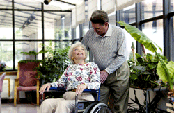 Old Woman in a Wheelchair